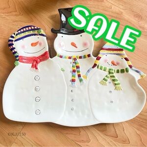 Vintage Oneida "Snowmates" Debbie Taylor Kerman Sakura Christmas Serving Platter